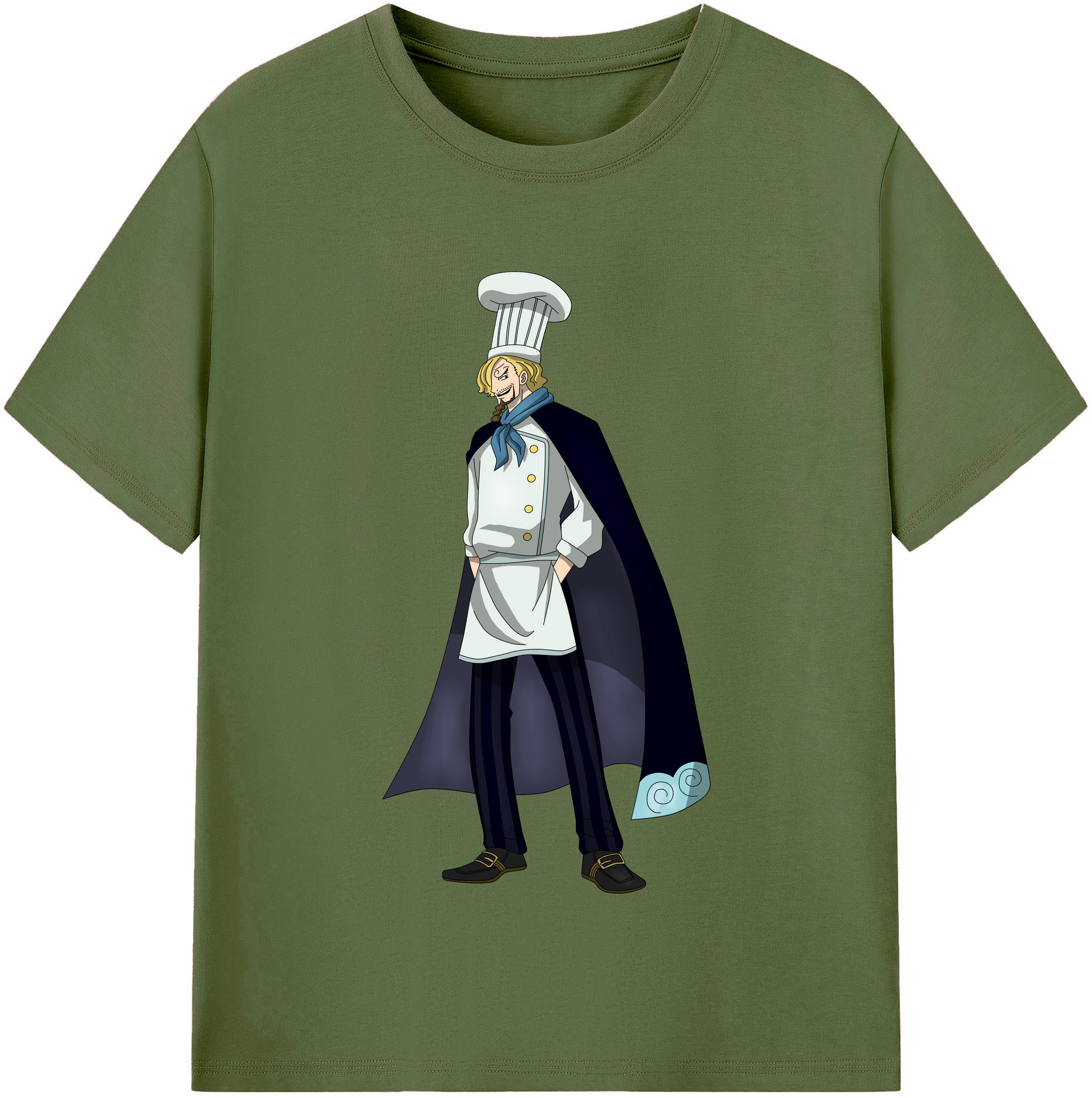 ワンピース サンジ ONE PIECE Sanji 綿100％半袖Tシャツ（フロントプリント）